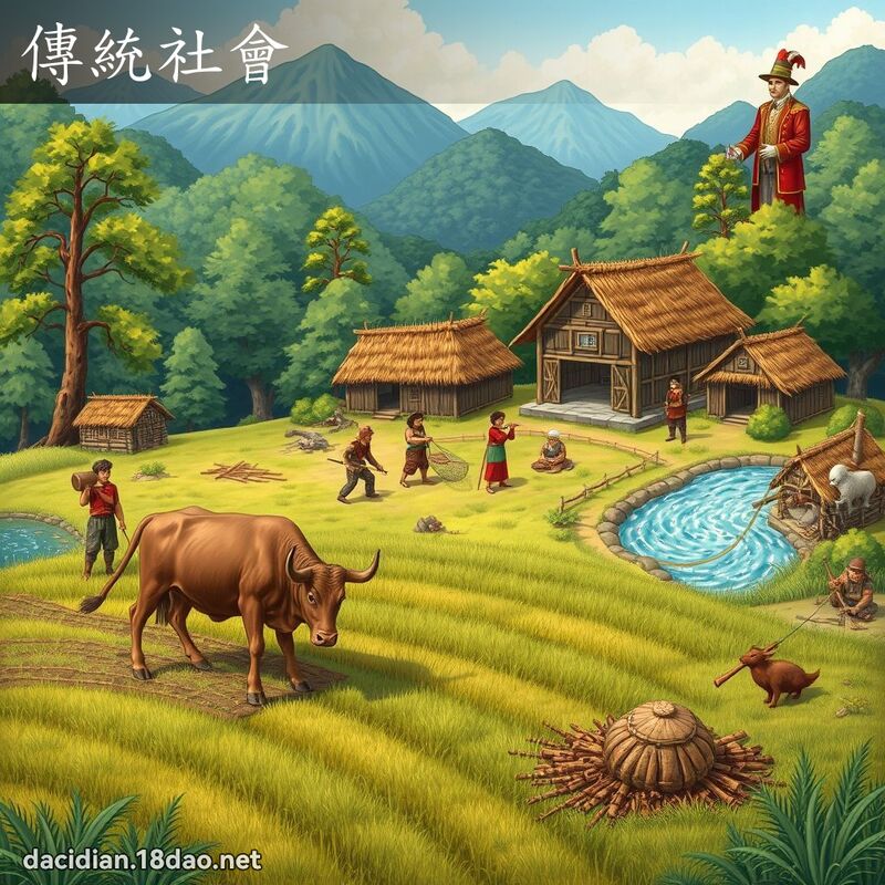傳統社會 - 國語大辭典配圖