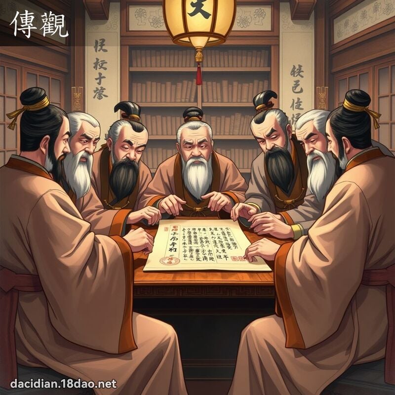 傳觀 - 國語大辭典配圖