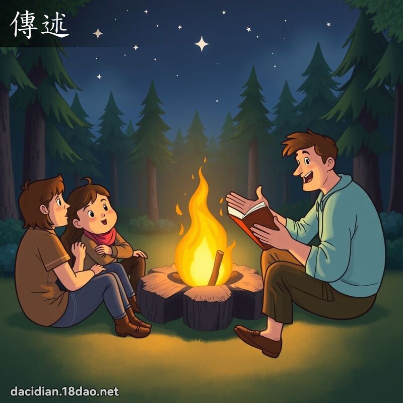 傳述 - 國語大辭典配圖
