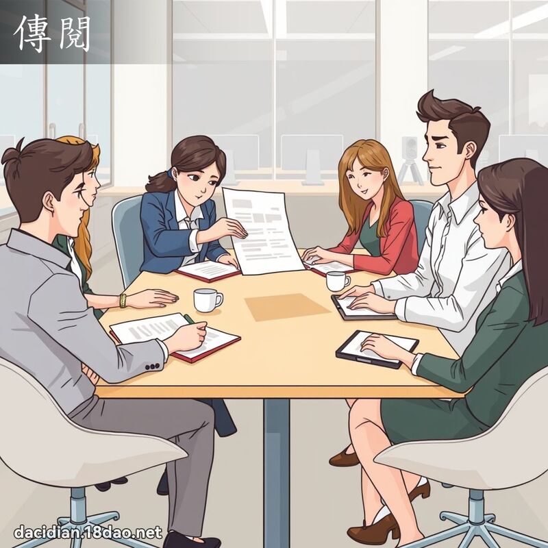 传阅 - 国语大辞典配图