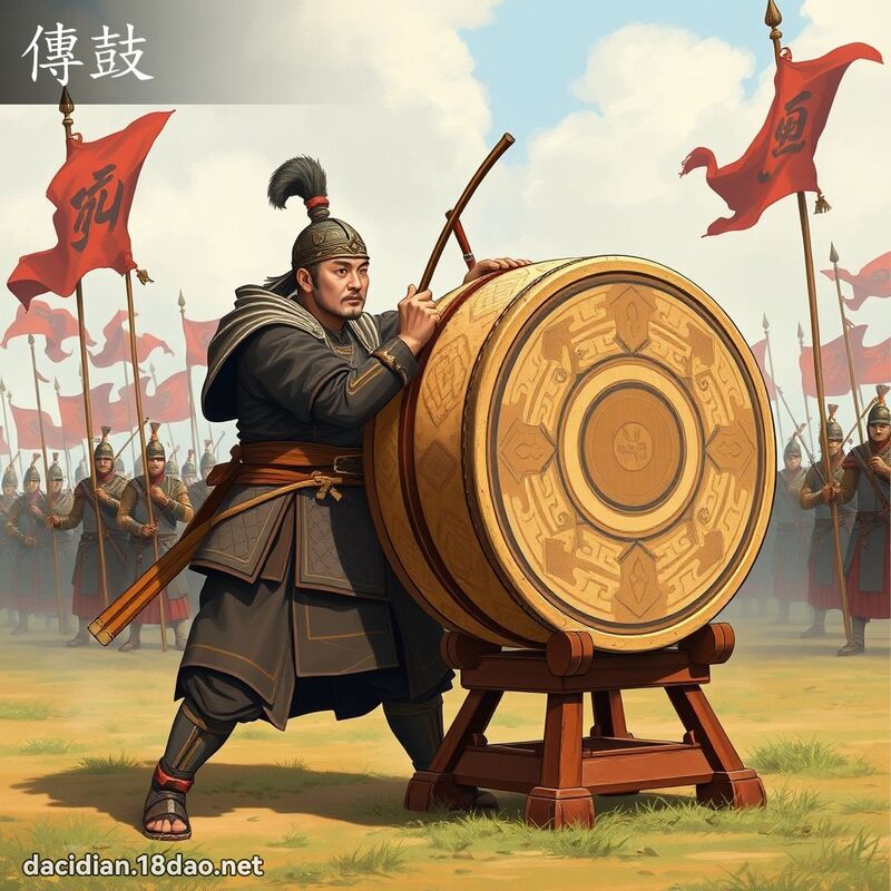传鼓 - 国语大辞典配图