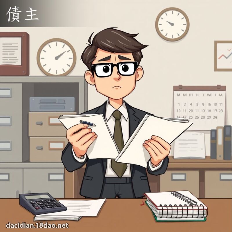 債主 - 國語大辭典配圖
