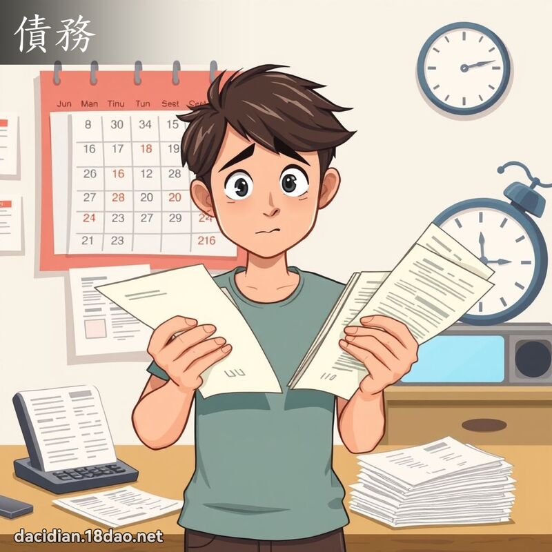 债务 - 国语大辞典配图