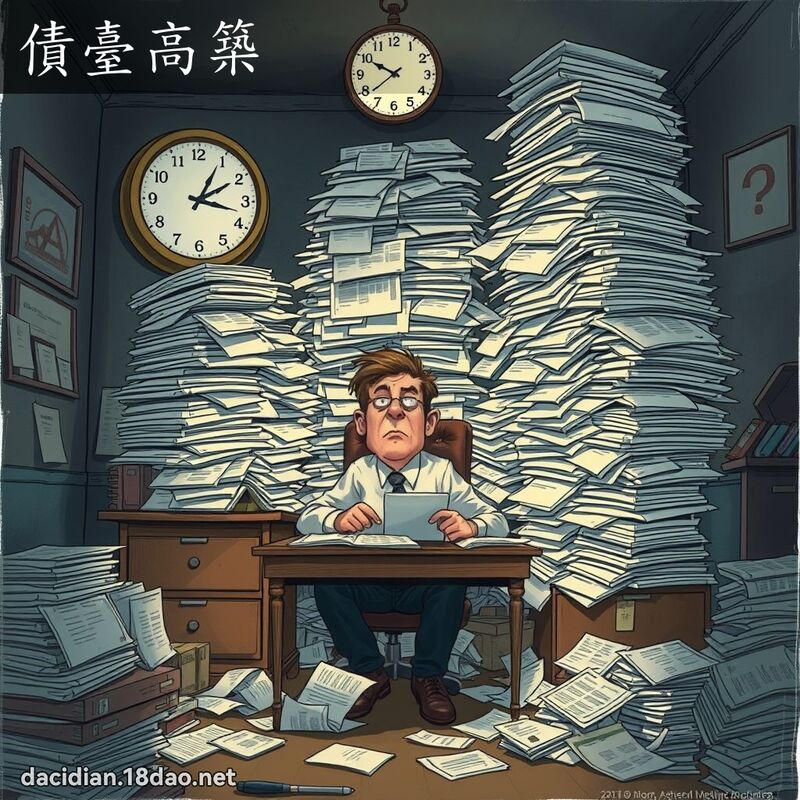 债台高筑 - 国语大辞典配图