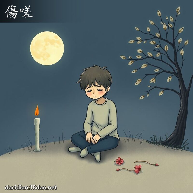 傷嗟 - 國語大辭典配圖