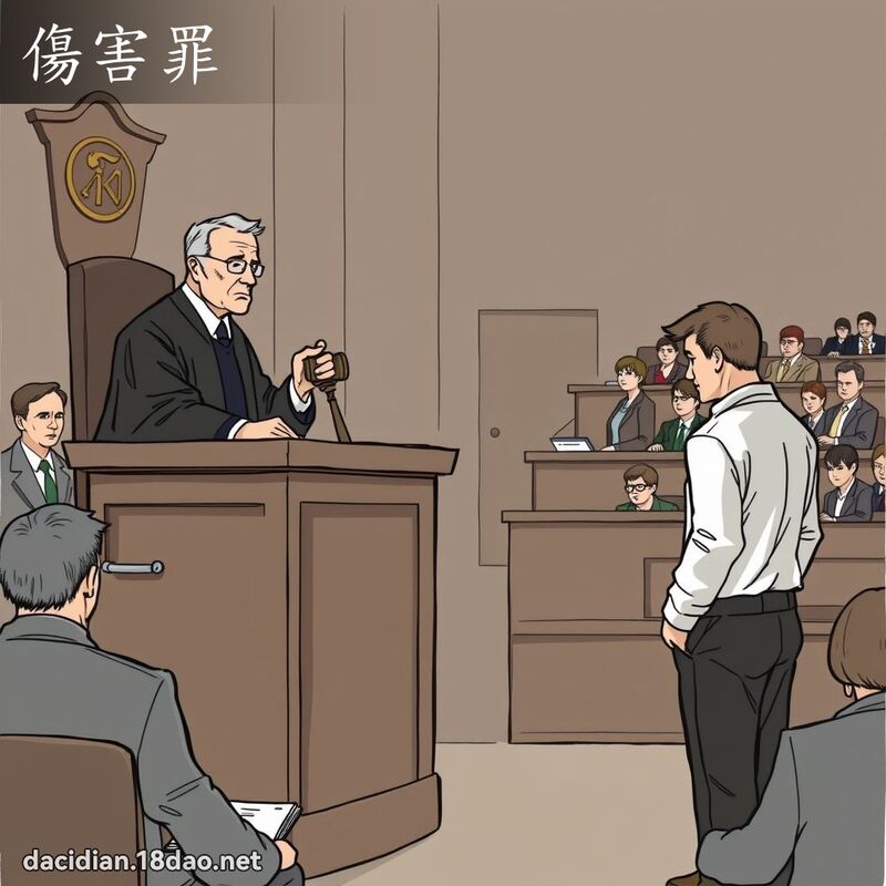 傷害罪 - 國語大辭典配圖