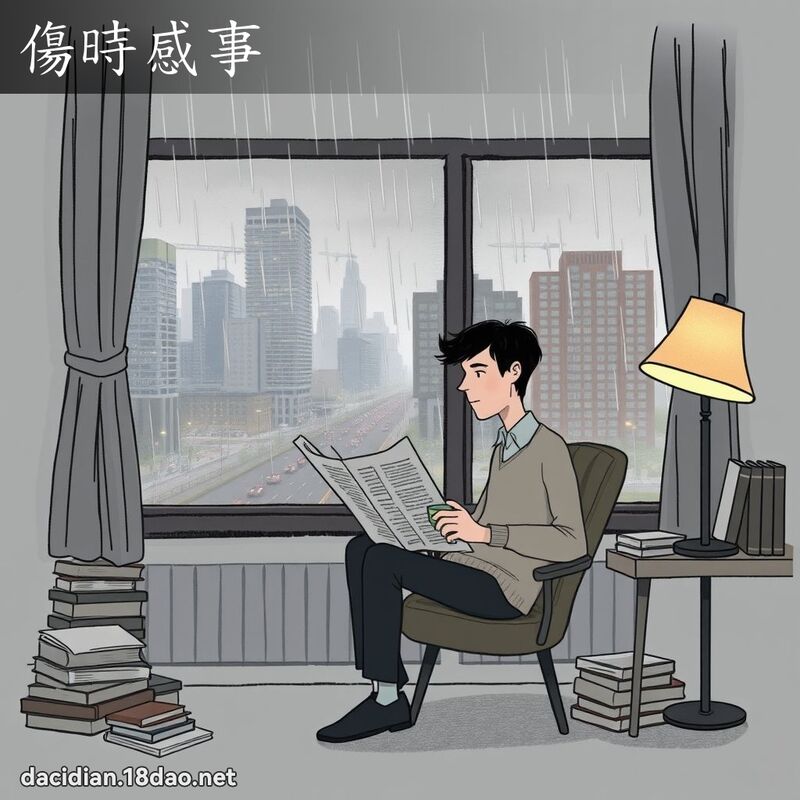 傷時感事 - 國語大辭典配圖
