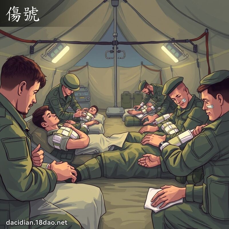 傷號 - 國語大辭典配圖