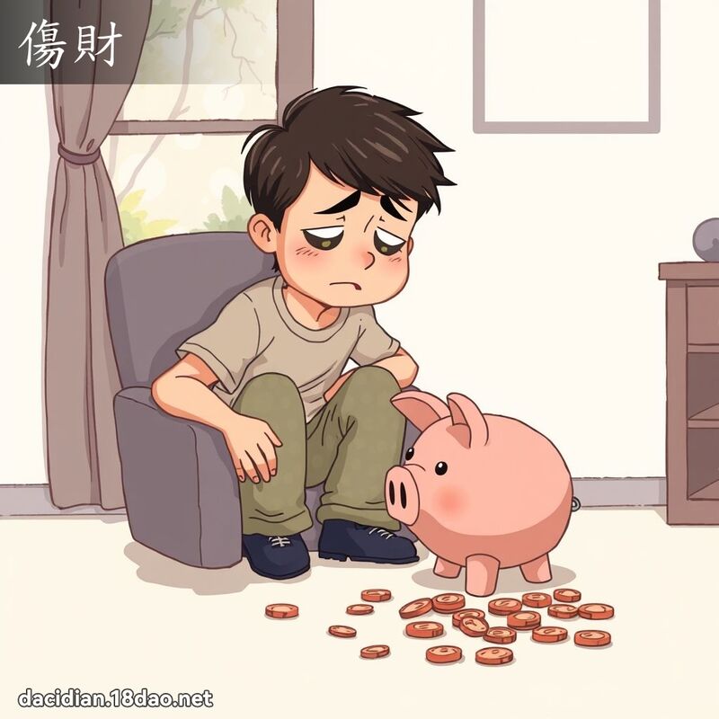 傷財 - 國語大辭典配圖