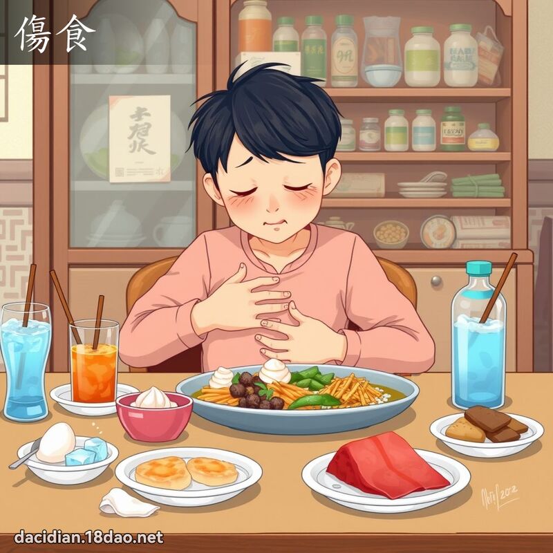 傷食 - 國語大辭典配圖