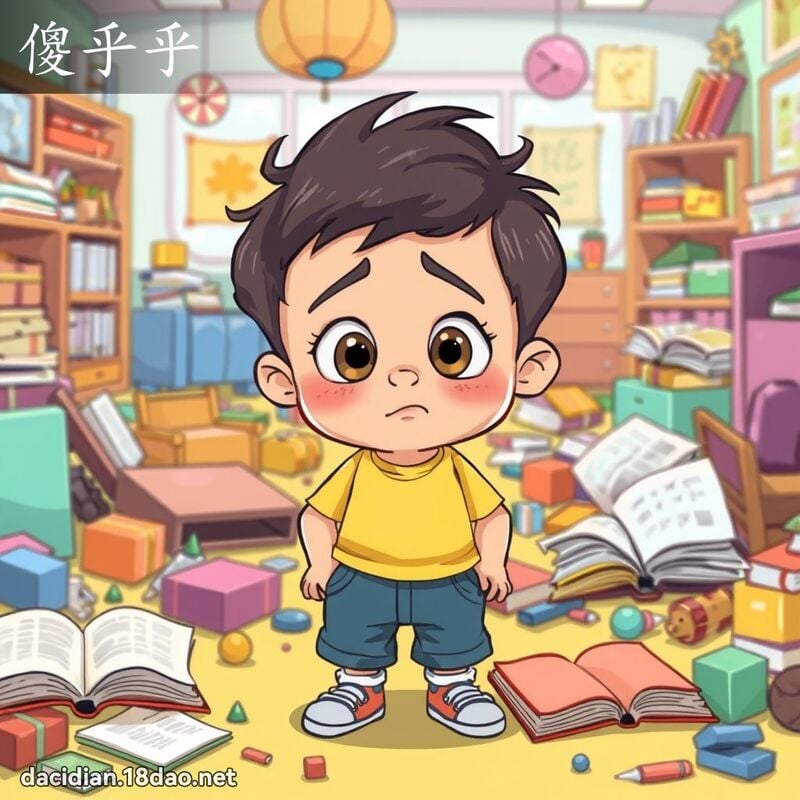 傻乎乎 - 国语大辞典配图