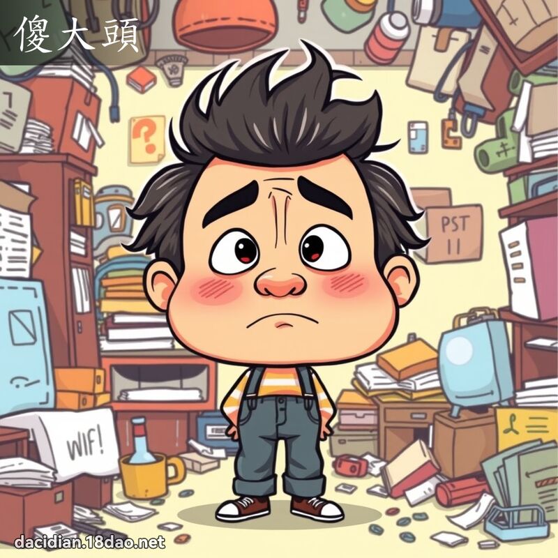 傻大头 - 国语大辞典配图