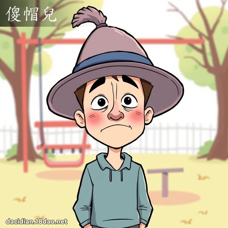 傻帽兒 - 國語大辭典配圖