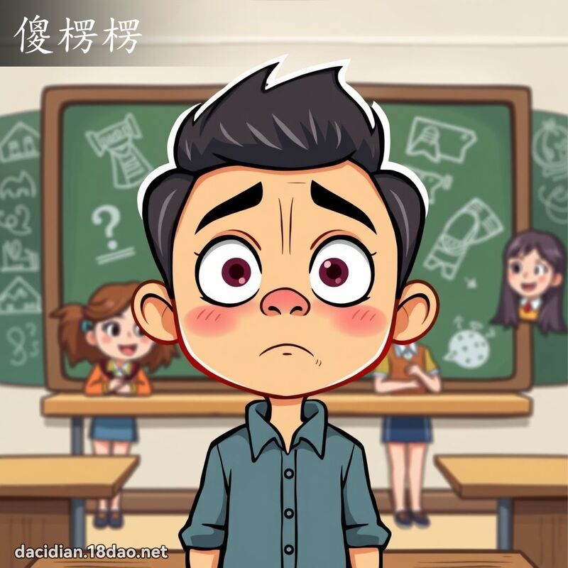傻楞楞 - 國語大辭典配圖