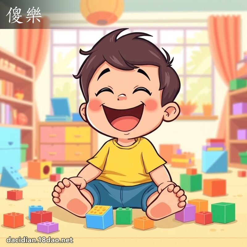 傻樂 - 國語大辭典配圖