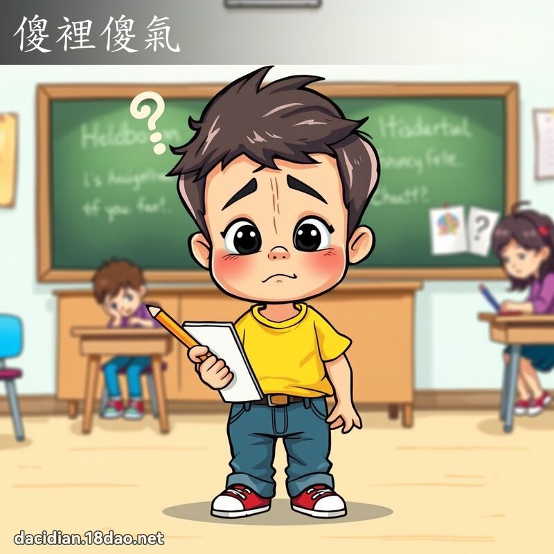 傻裡傻氣 - 國語大辭典配圖