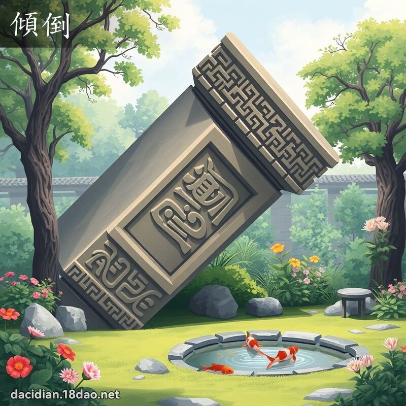 词语: 倾倒 (多意词)