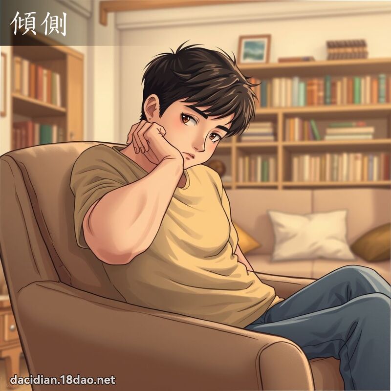 倾侧 - 国语大辞典配图