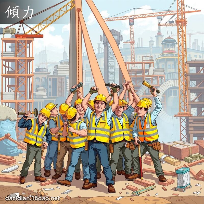 傾力 - 國語大辭典配圖