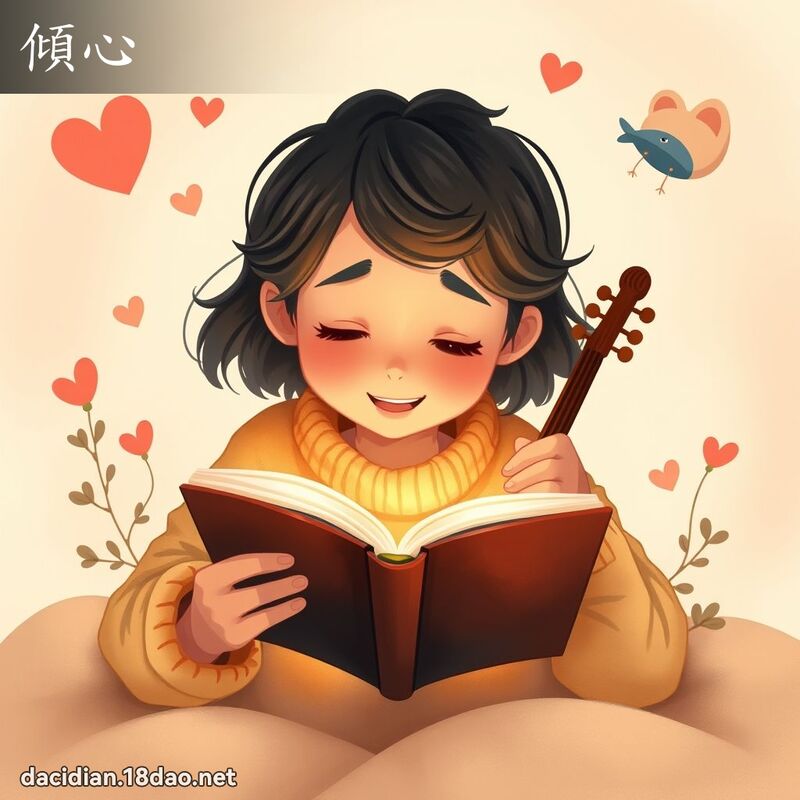 倾心 - 国语大辞典配图