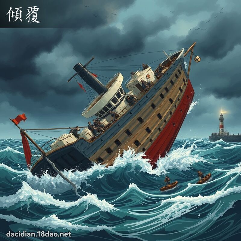 倾覆 - 国语大辞典配图