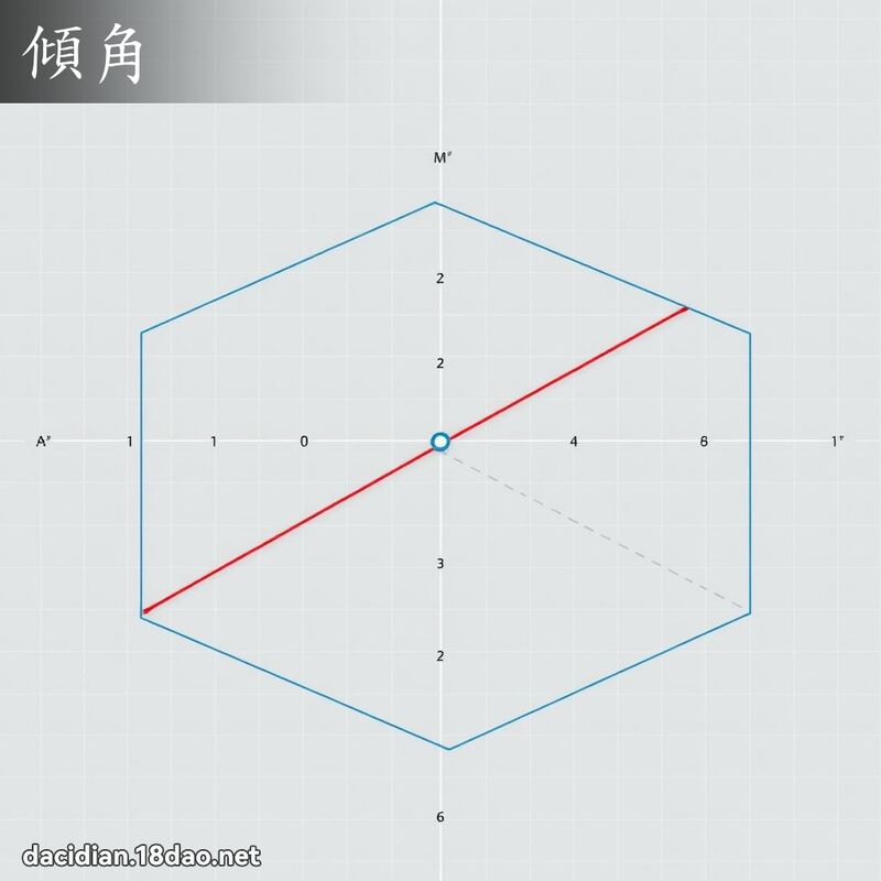 傾角 - 國語大辭典配圖