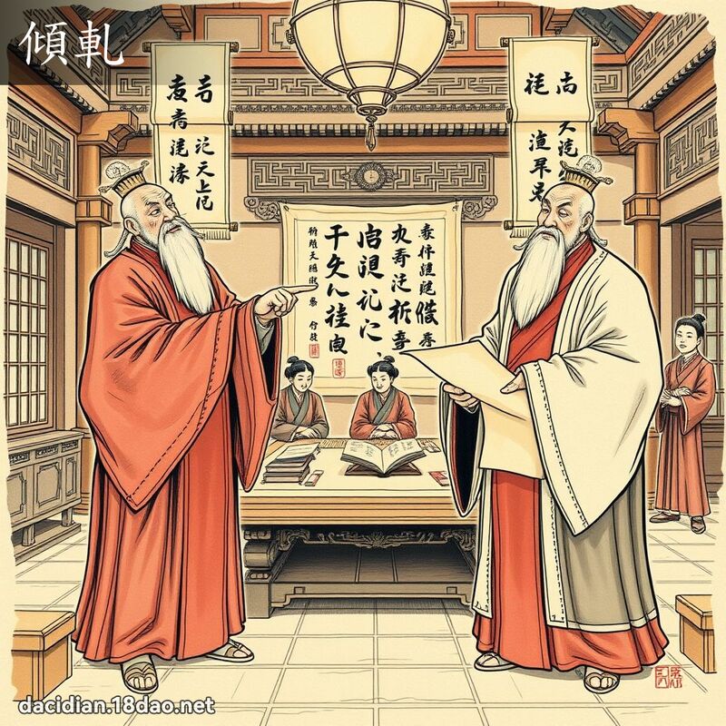 倾轧 - 国语大辞典配图
