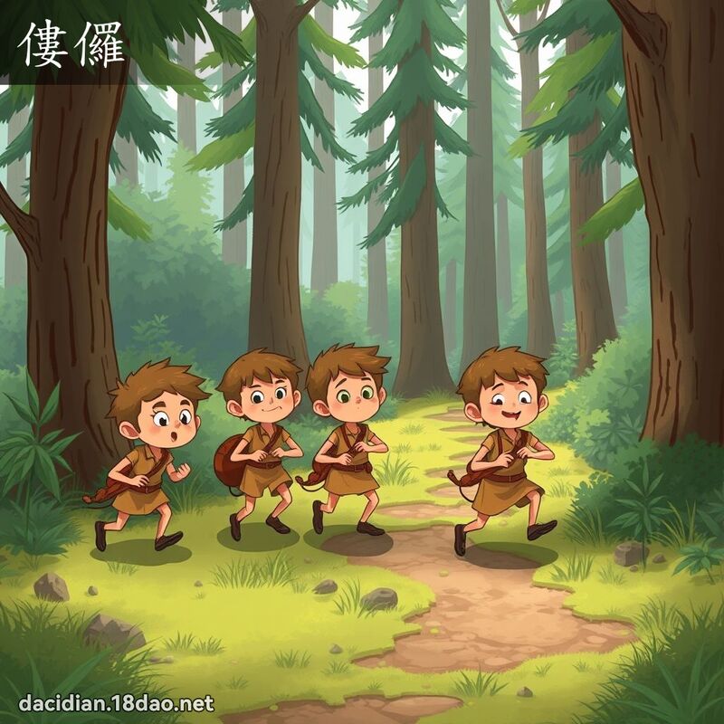 僂儸 - 国语大辞典配图