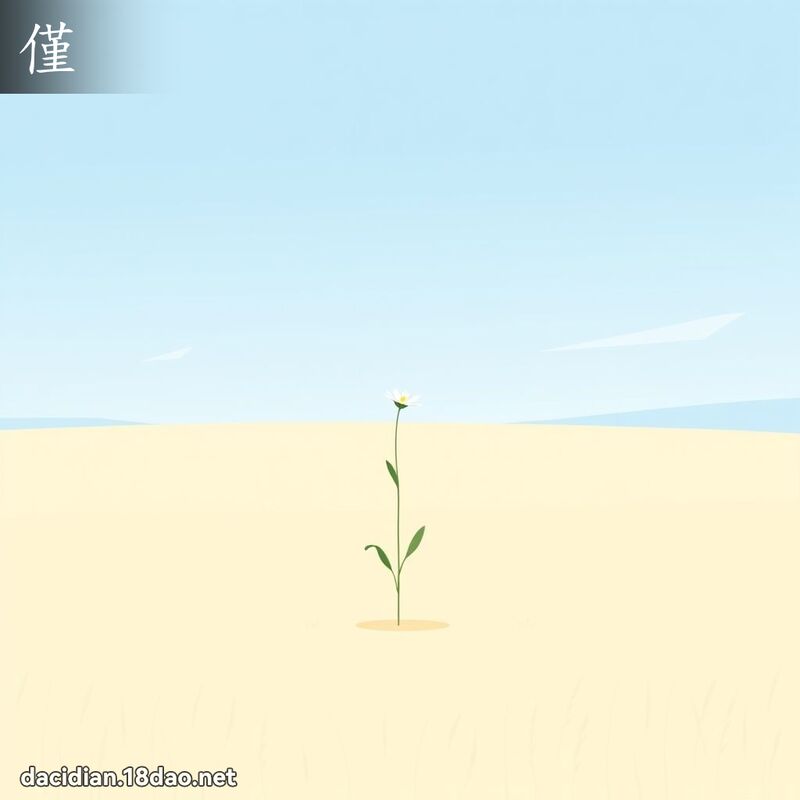 漢字: 僅 (多音字)