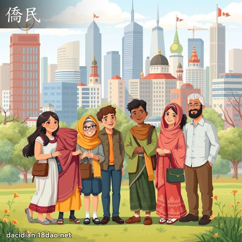 僑民 - 國語大辭典配圖