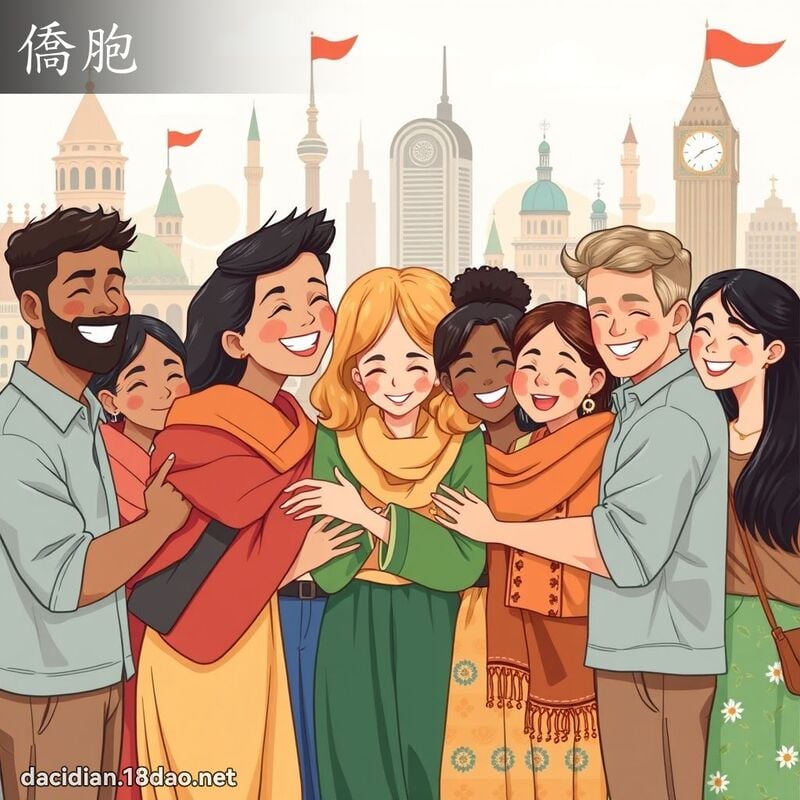 僑胞 - 國語大辭典配圖