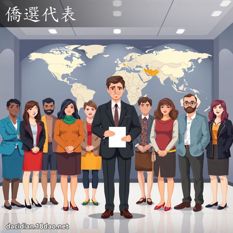 僑選代表 - 國語大辭典配圖