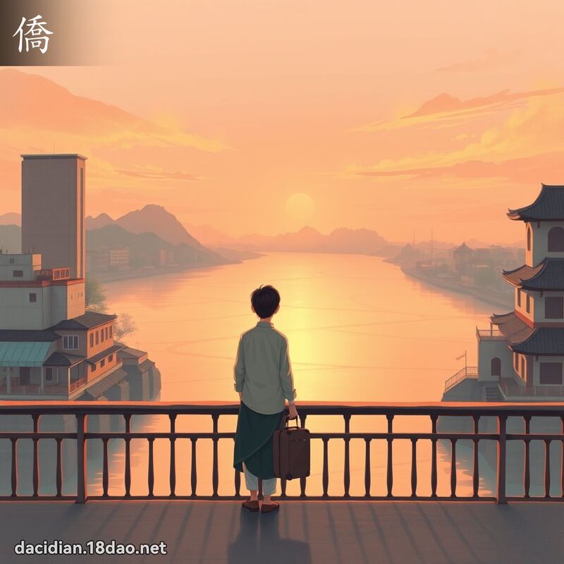 侨 - 国语大辞典配图