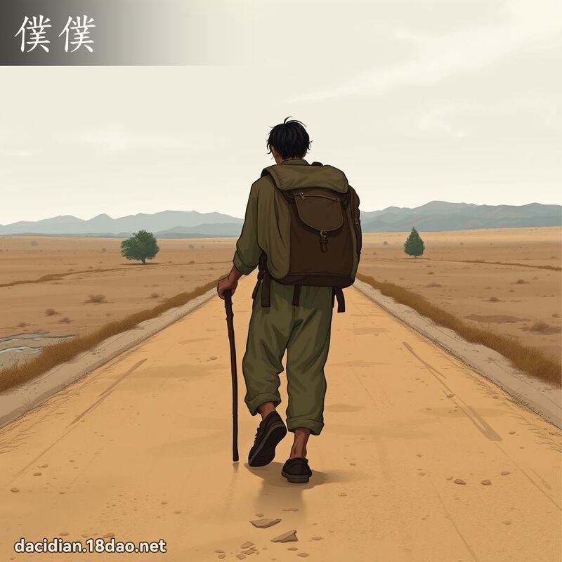 仆仆 - 国语大辞典配图