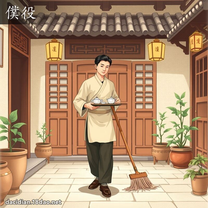 僕役 - 國語大辭典配圖