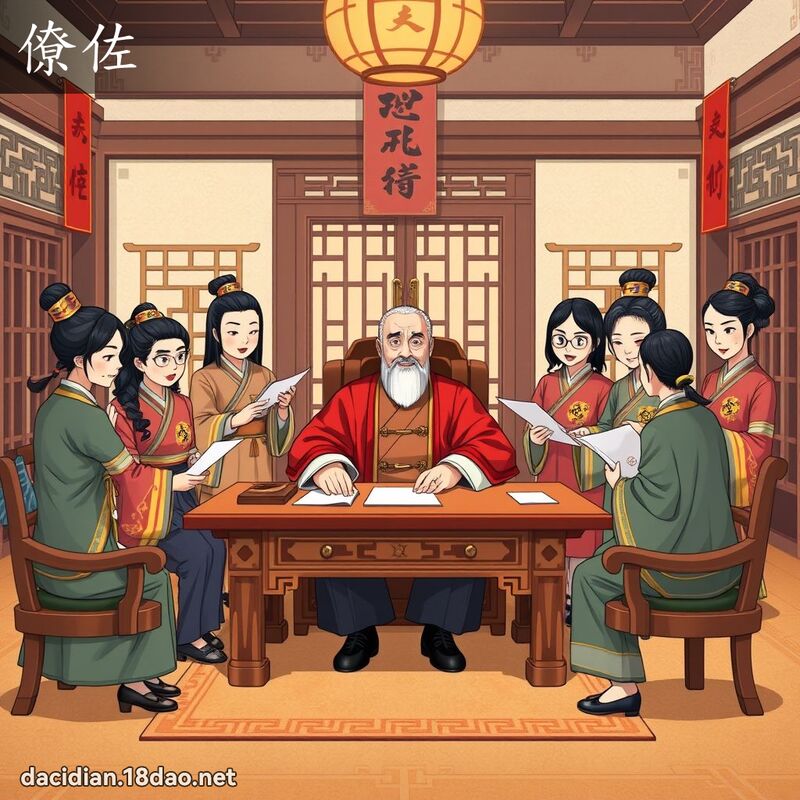 僚佐 - 国语大辞典配图