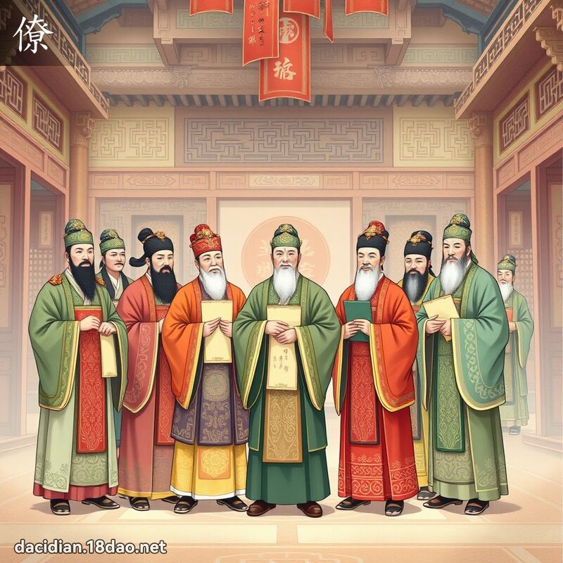 僚 - 国语大辞典配图