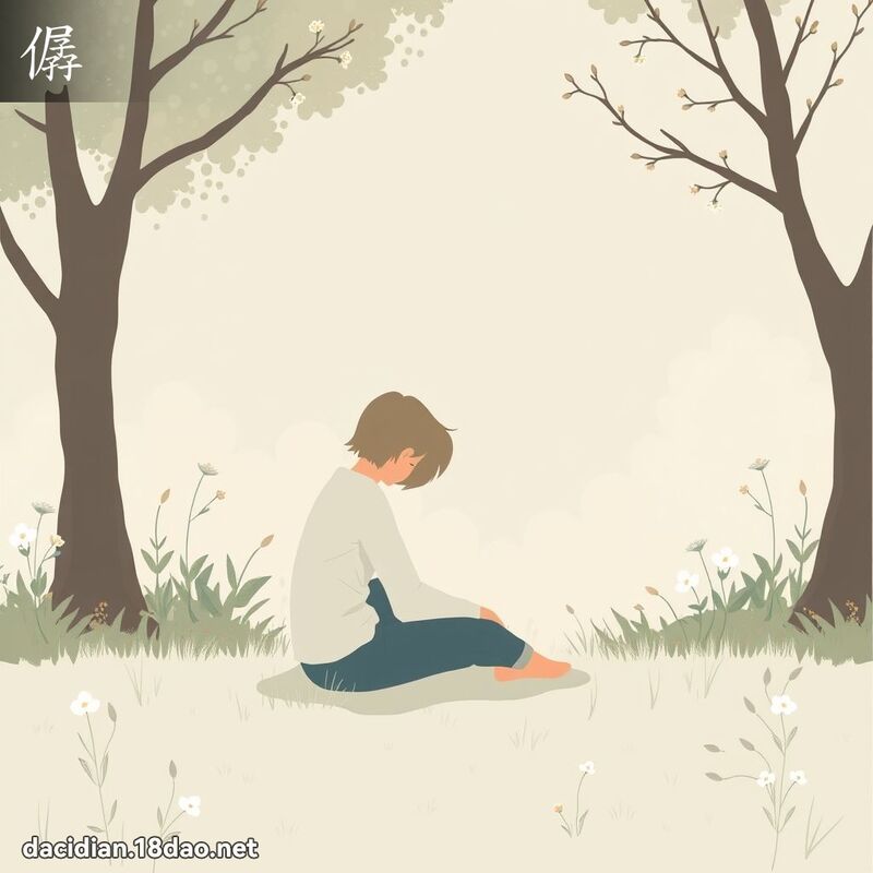 僝 - 國語大辭典配圖