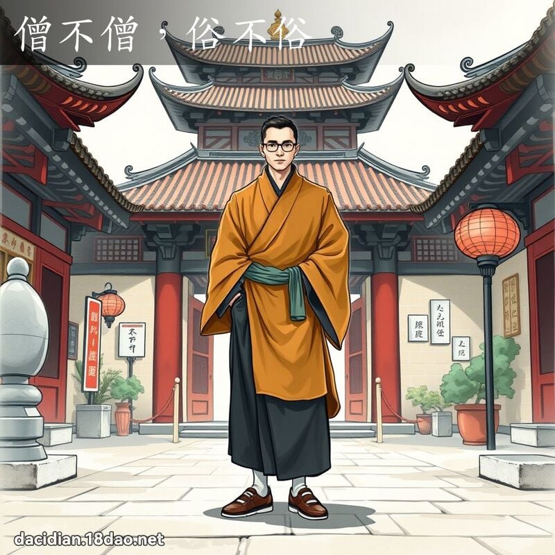 僧不僧，俗不俗 - 國語大辭典配圖
