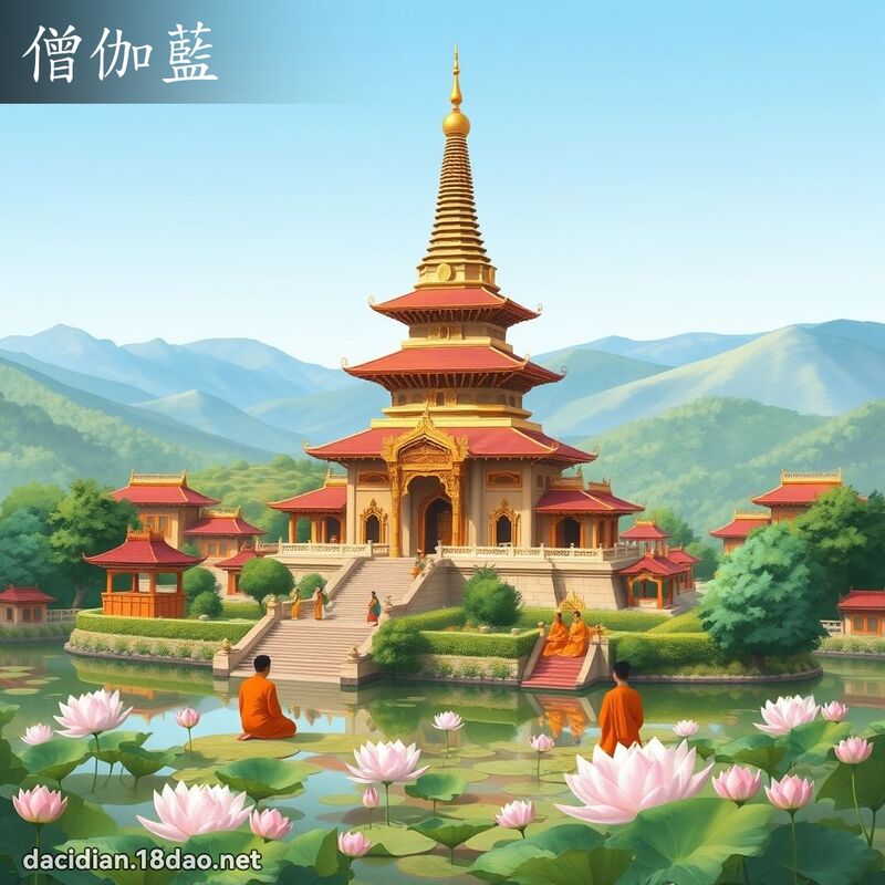 僧伽藍 - 國語大辭典配圖