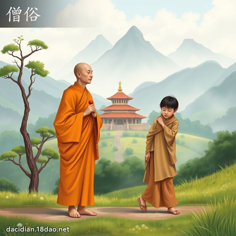 僧俗 - 国语大辞典配图