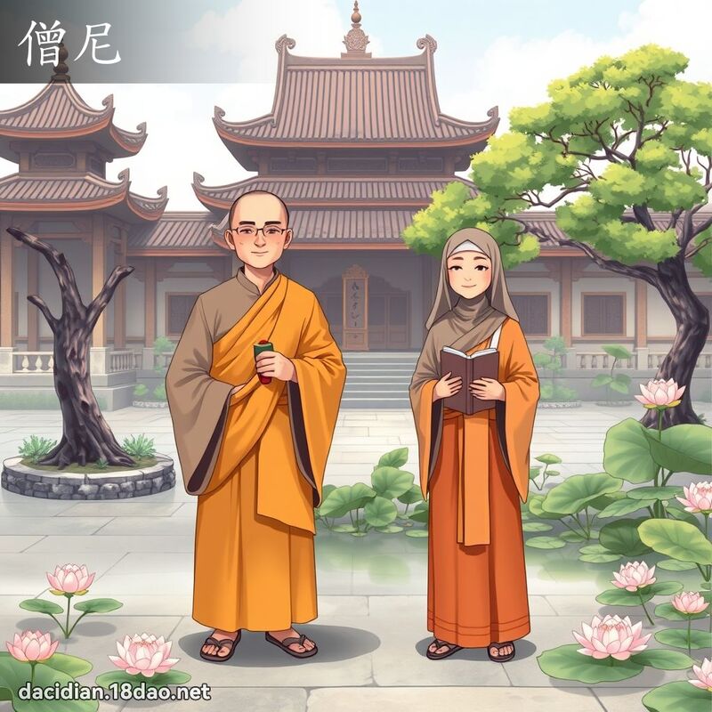 僧尼 - 国语大辞典配图