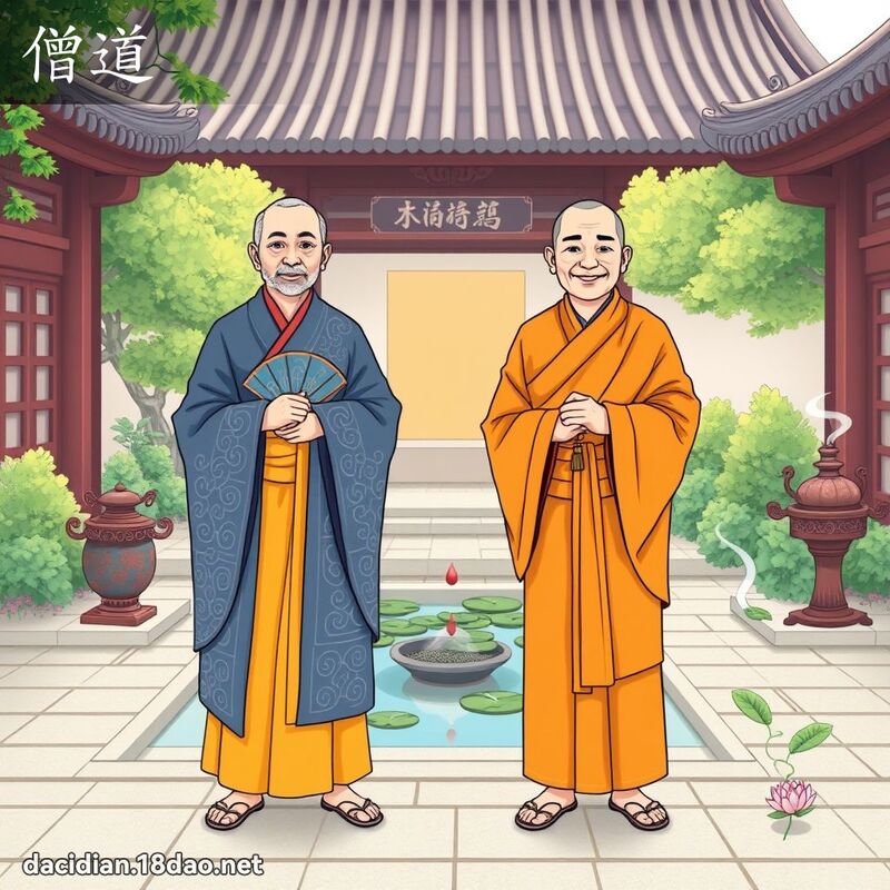 僧道 - 國語大辭典配圖