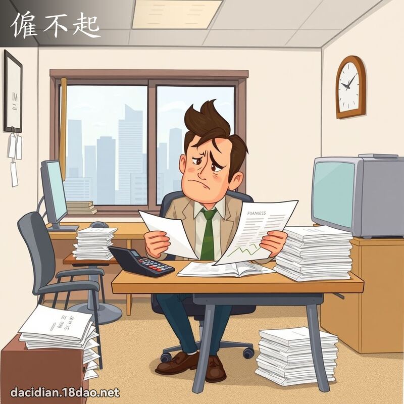 僱不起 - 國語大辭典配圖