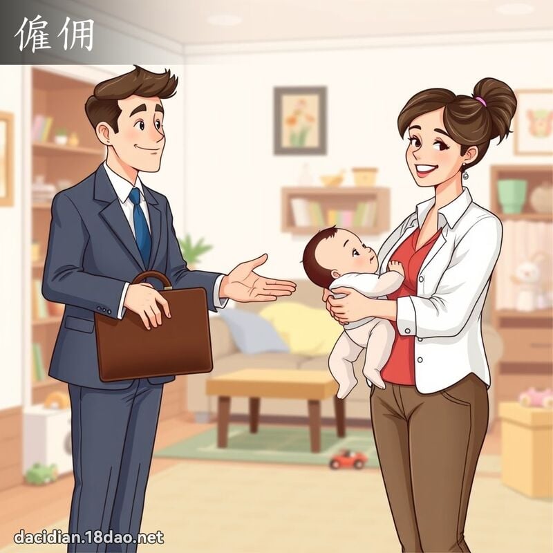 僱佣 - 国语大辞典配图