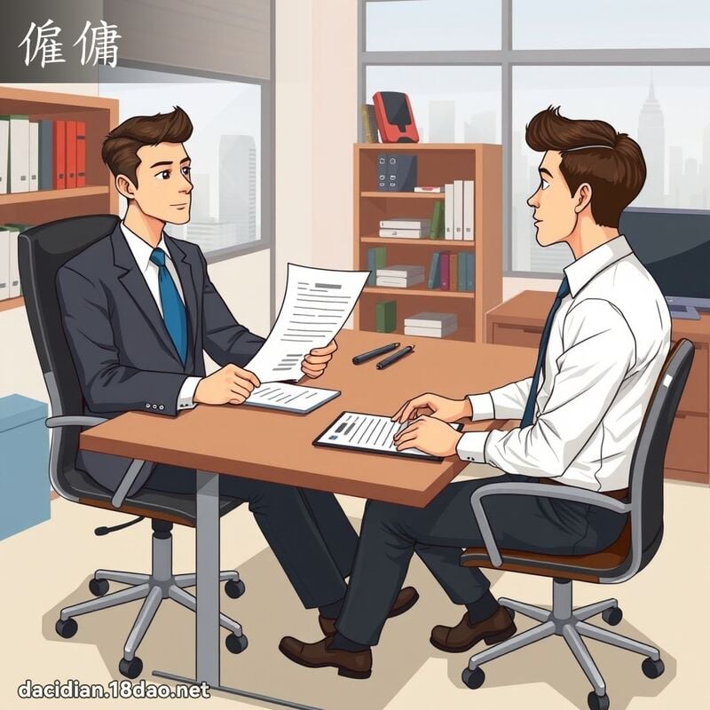僱佣 - 国语大辞典配图