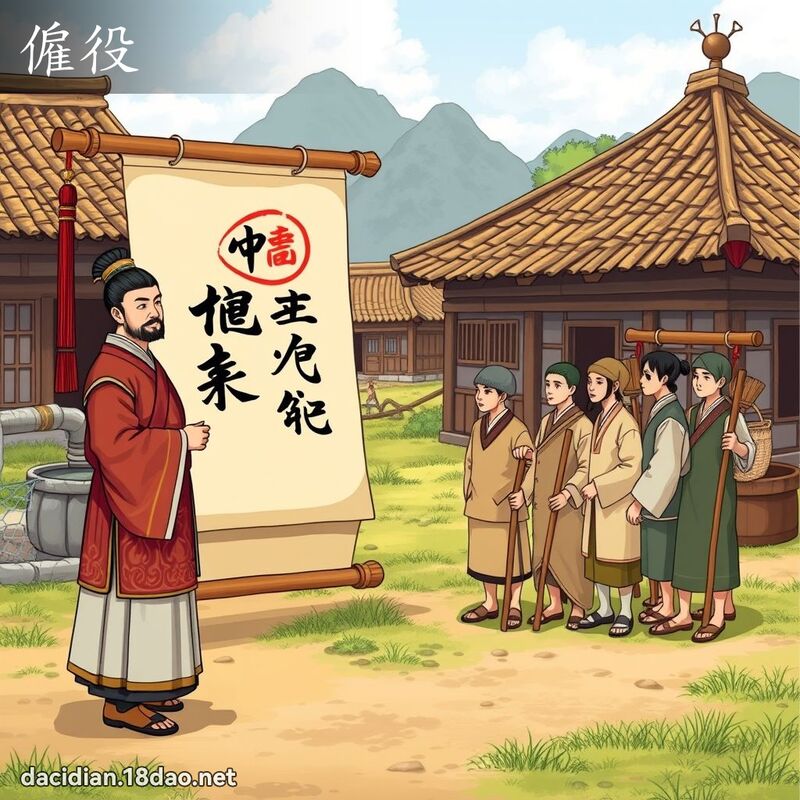 僱役 - 國語大辭典配圖