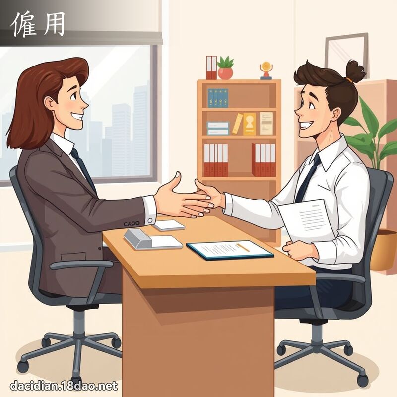 僱用 - 國語大辭典配圖