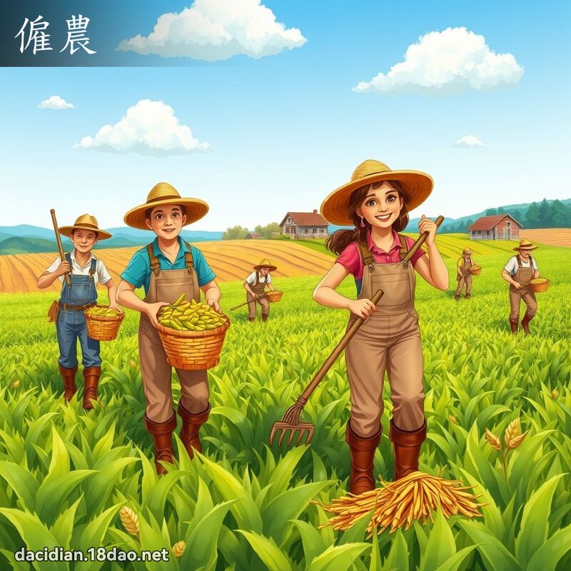 僱農 - 國語大辭典配圖