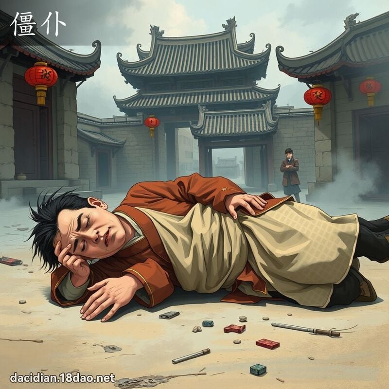 僵仆 - 國語大辭典配圖